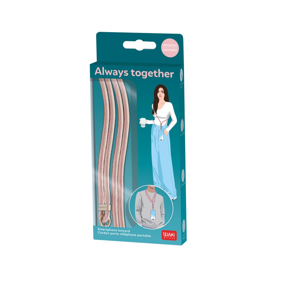 Always together, Rose gold, telefonholder/nøglebånd - 2