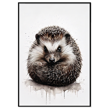 Ihoprullad Igelkott Poster