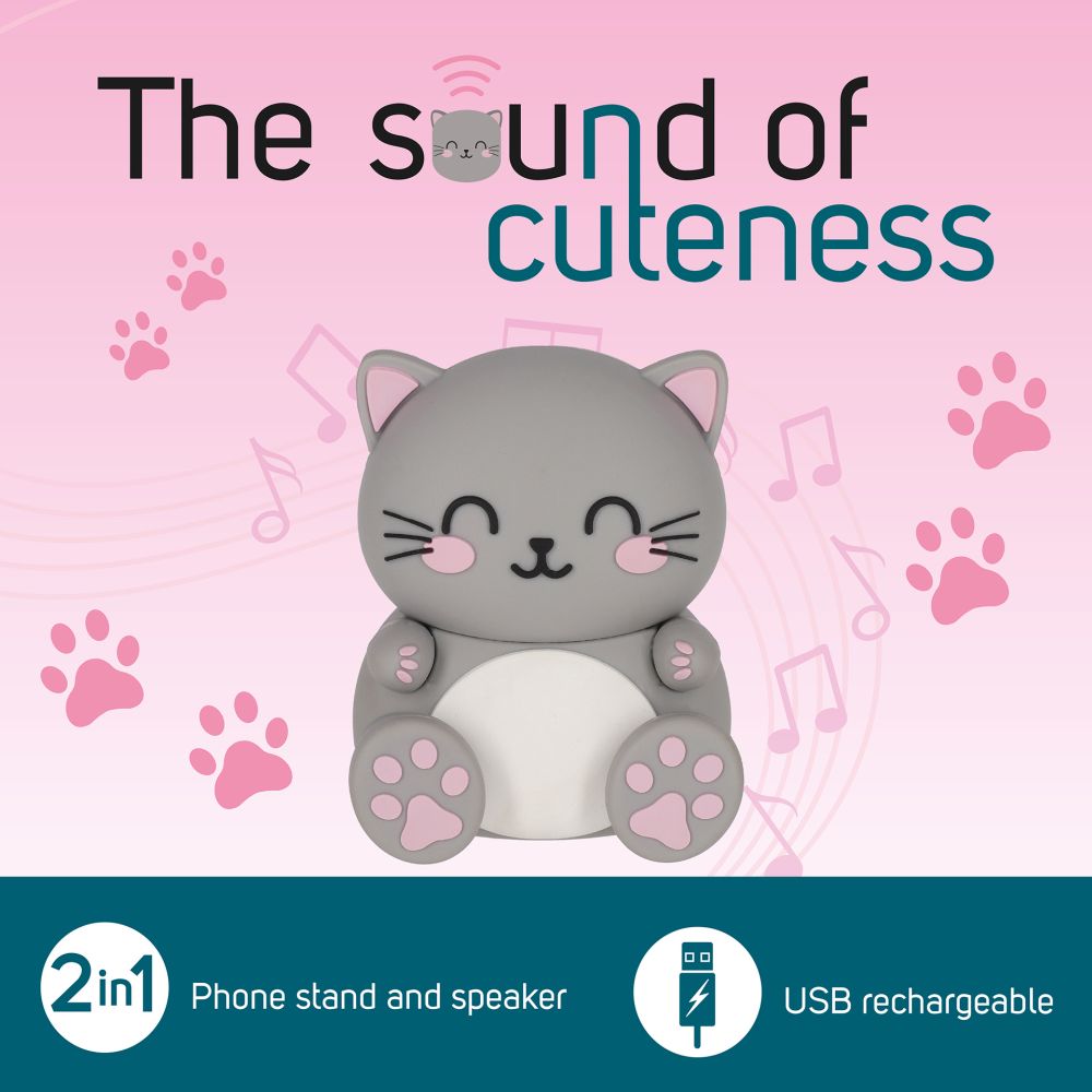 The sound of cuteness, Kitty, trådlös högtalare med mobiltelefonställ - 3