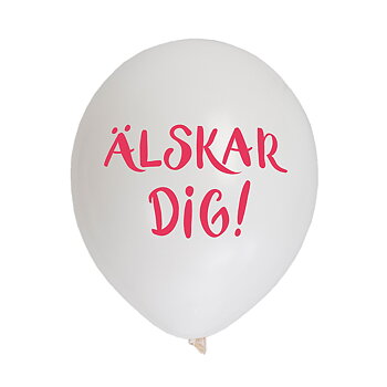 Ballonger Älskar dig 6-pack