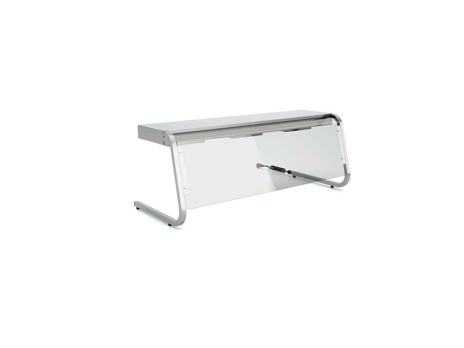 Heating bridge with sneeze guard - 3
