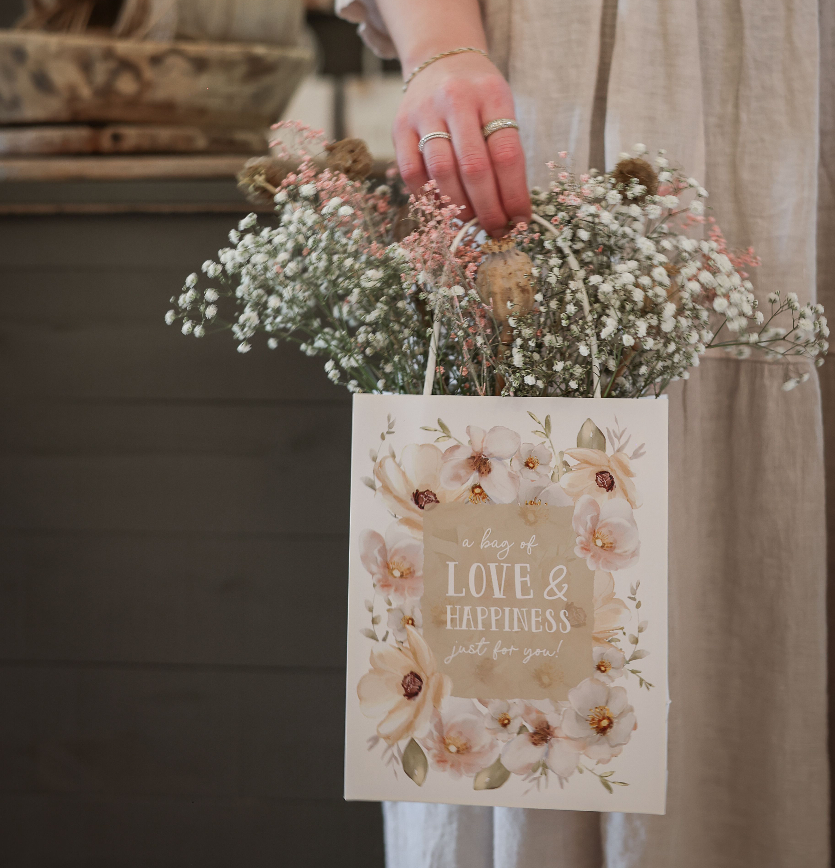 Gåvopåse - A bag of Love & Happiness - Just for you!