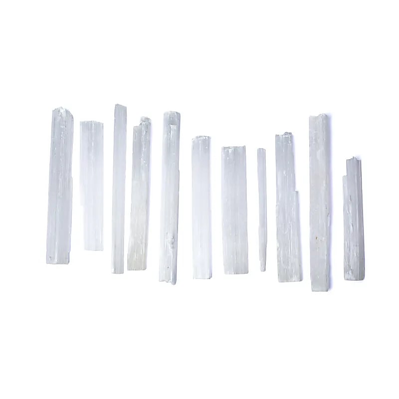 Pinnar av selenit 12-15 cm 500 gram - 3