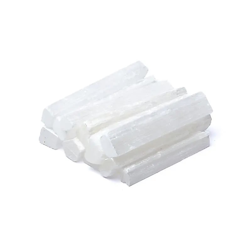 Pinnar av selenit 8-10 cm 500 gram