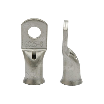 Pipe cable lug 16-25mm M6