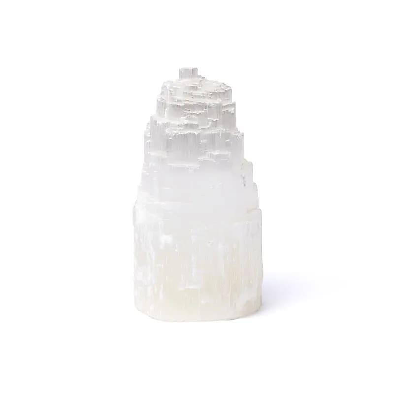 Selenit isberg lampa ca 16cm