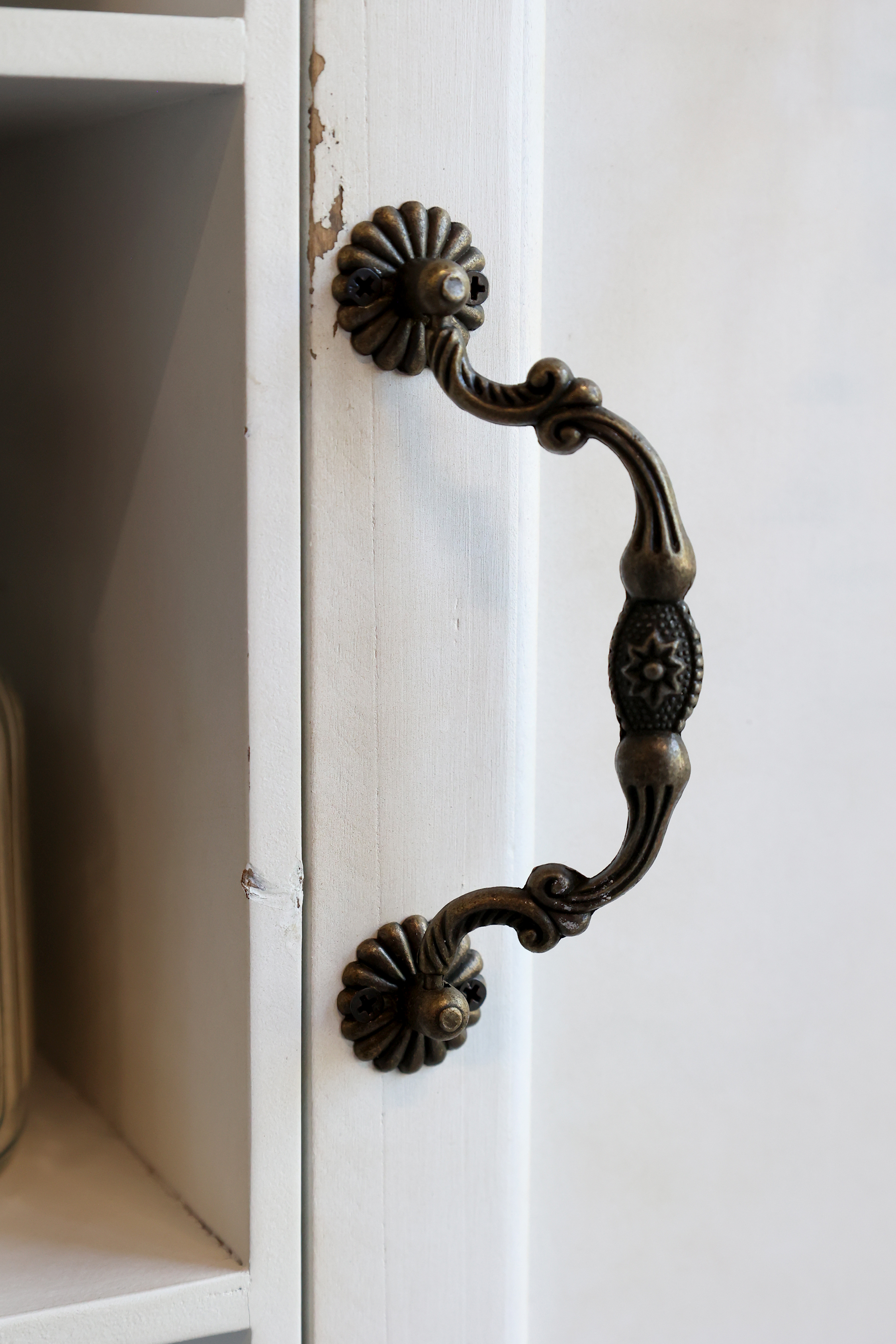 Skåp till vägg - Granträ - H61/L56/B19 cm - Creme - 10
