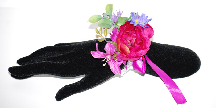 Corsage Pion Liten Rosa Par - 3