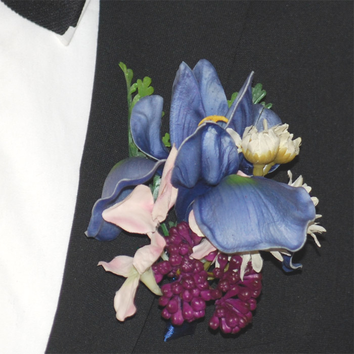 Corsage Lilja Blå Par - 2