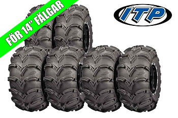 ITP Mud Lite XL 6x6 däckpaket – 2x 28x10-14 & 4x 28x12-14 för extrem terräng