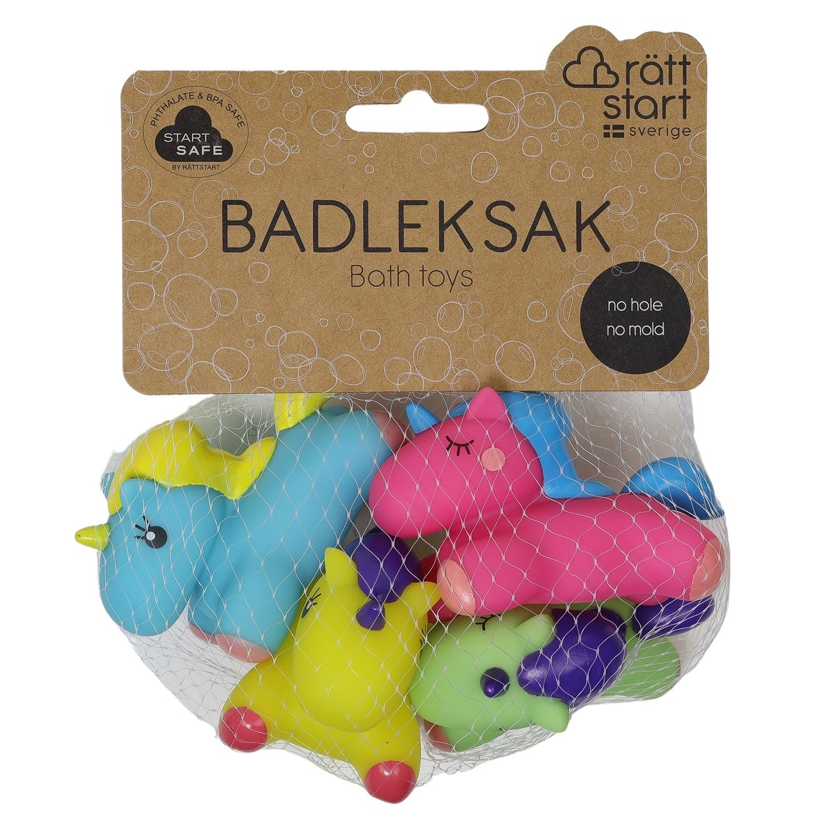 Rätt Start Badleksak - Enhörningar 4-Pack - 2