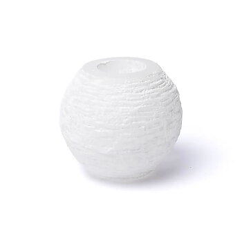 Selenit snöboll ljusstake 10 cm