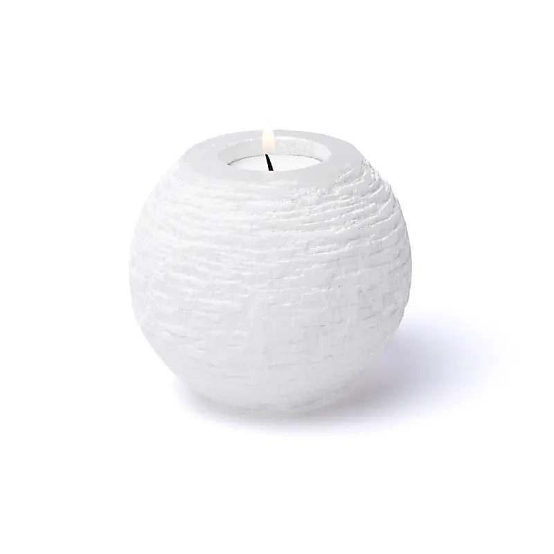 Selenit snöboll ljusstake 10 cm - 2
