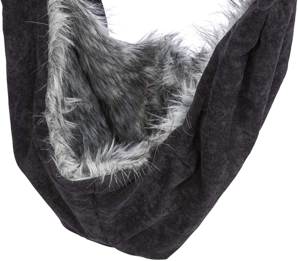 Frontväska Soft, fodrad, max5 kg, svart/grå - 4