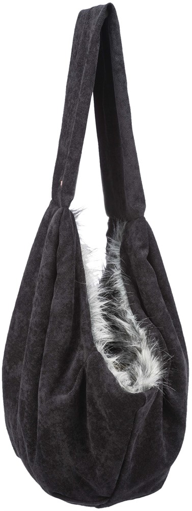 Frontväska Soft, fodrad, max5 kg, svart/grå - 3