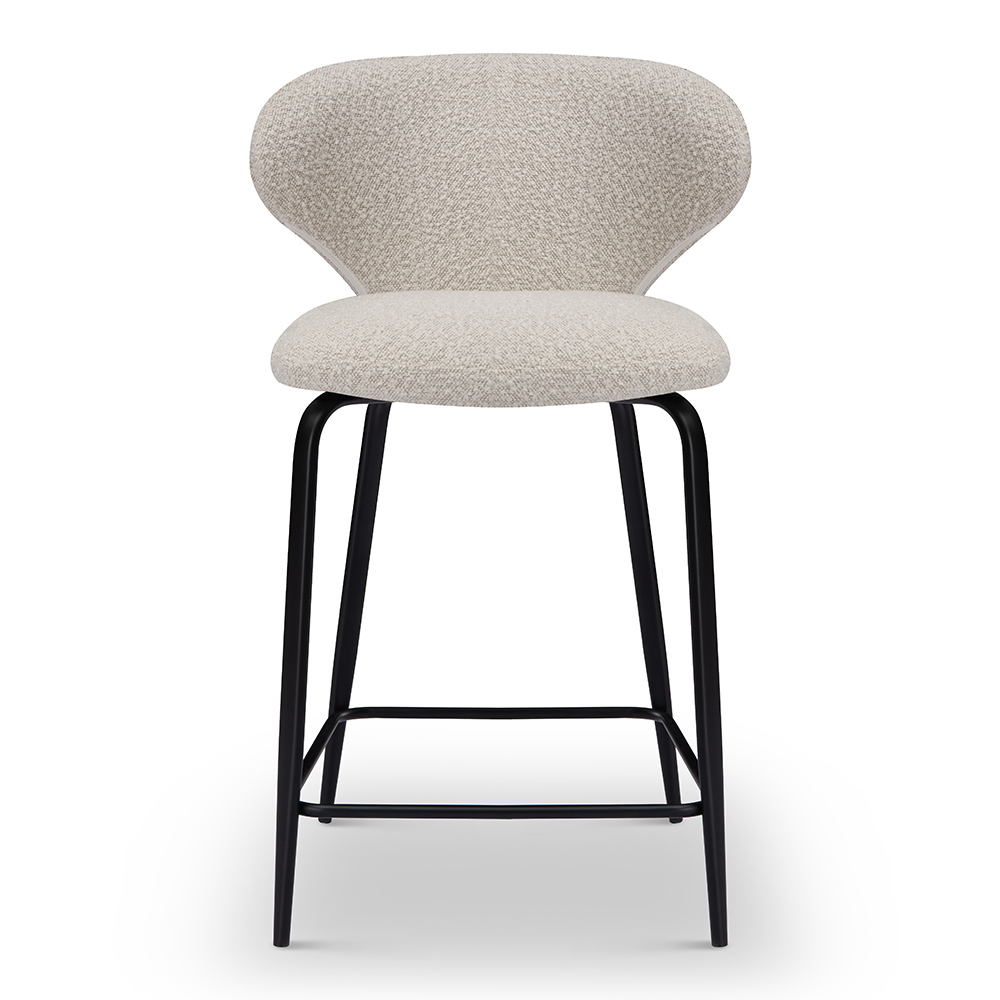 Elysium barstol  svart/bouclé - 2
