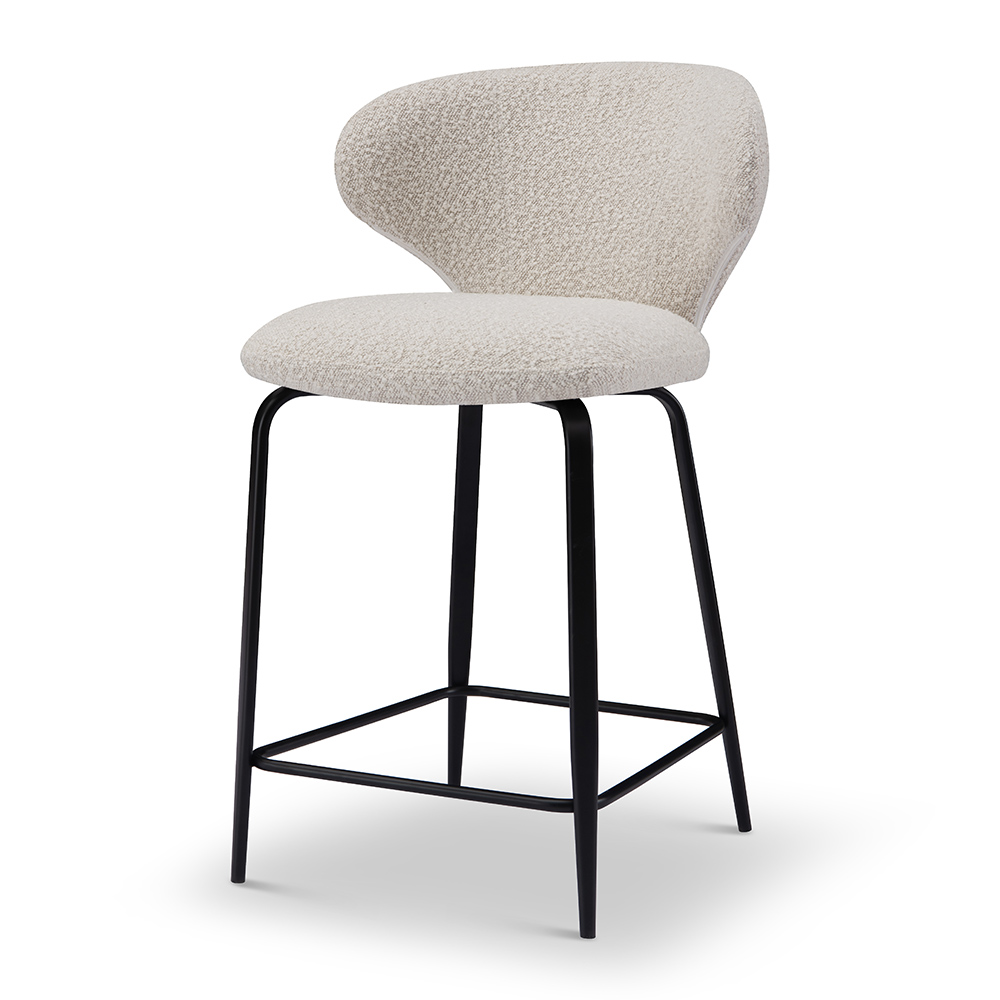 Elysium barstol  svart/bouclé