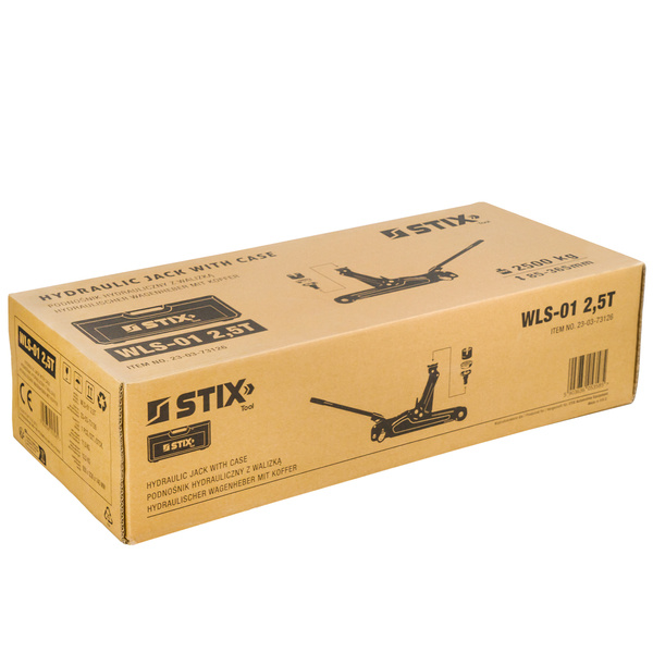 Domkraft lättvikt 2,5 ton - 12