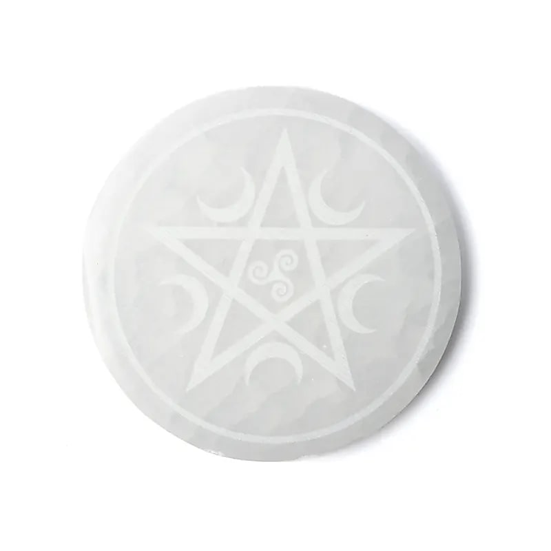 Laddningsplatta av selenit 12 cm - 3