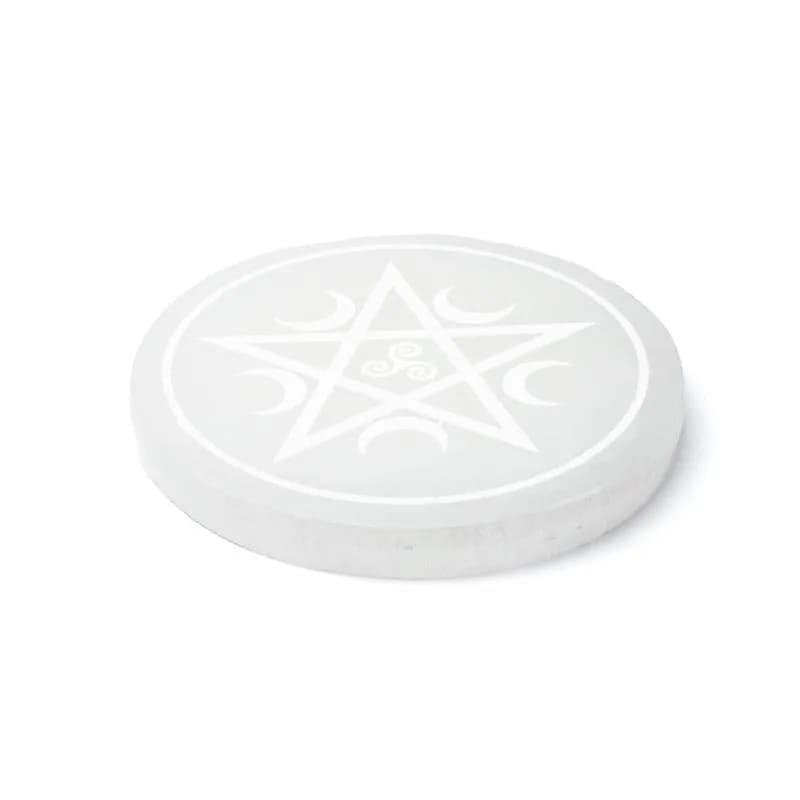 Laddningsplatta av selenit 12 cm - 2