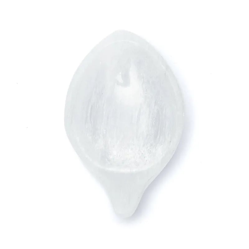 Skål selenitblad 11 cm - 2