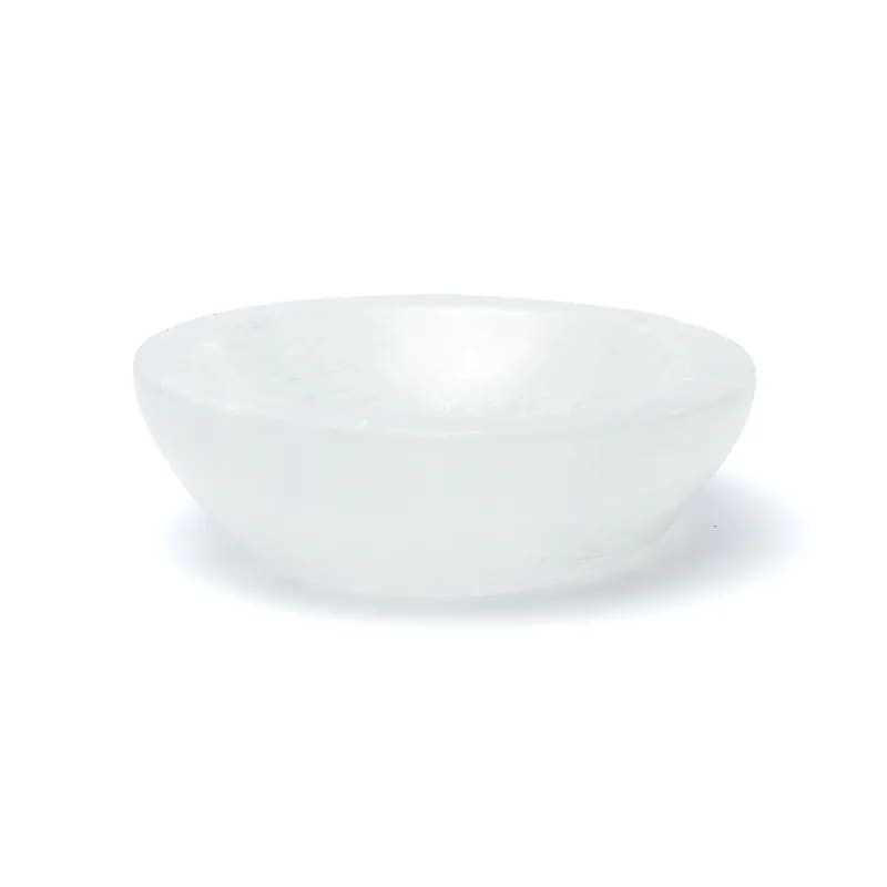 Selenit rund skål 14 cm - 3