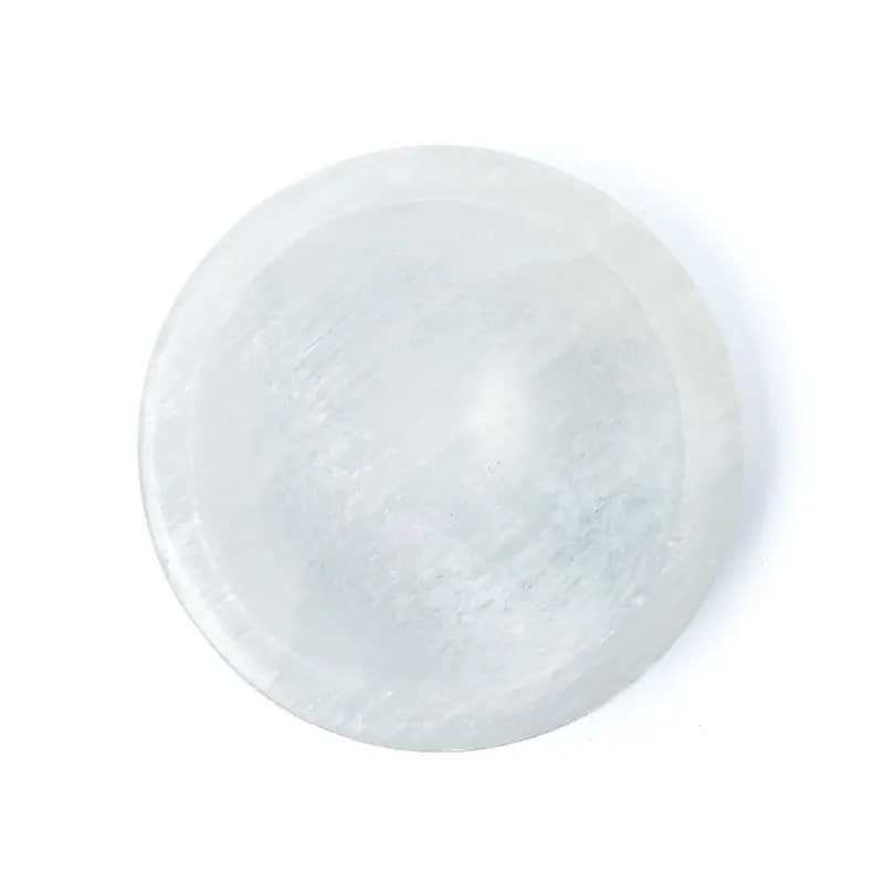 Selenit rund skål 14 cm - 2