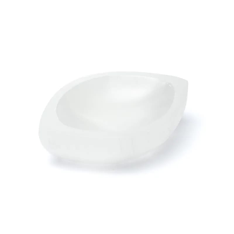 Selenit ögonformad skål  14 cm - 2