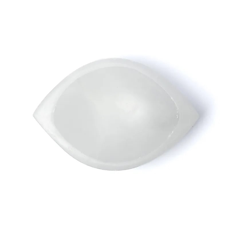 Selenit ögonformad skål  14 cm - 3