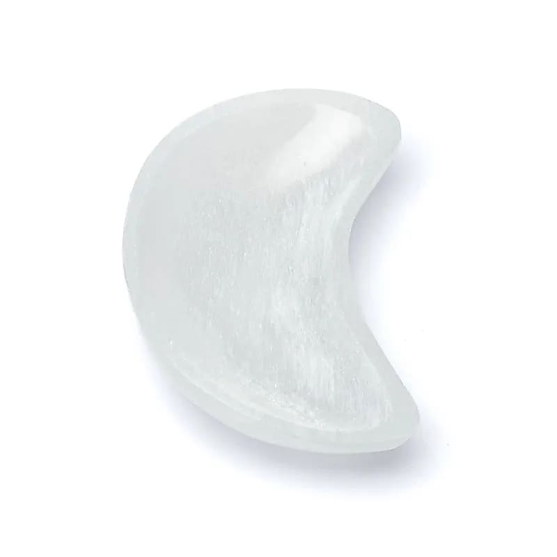 Selenit månformad skål  11 cm