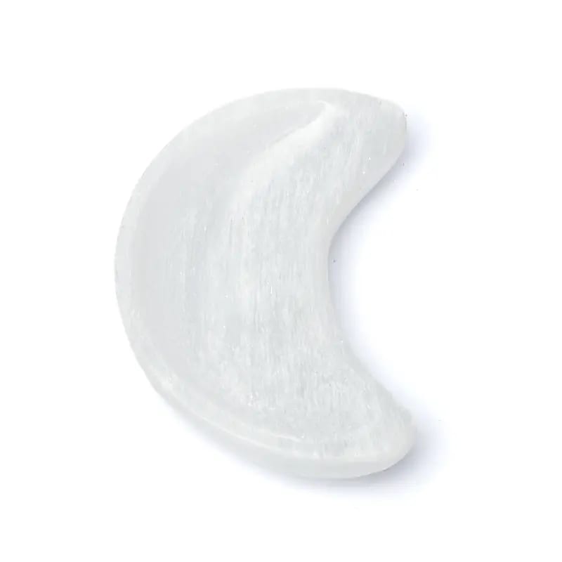 Selenit månformad skål  13 cm - 2
