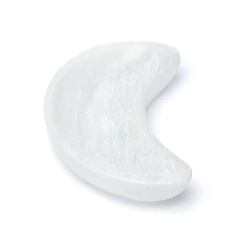 Selenit månformad skål  13 cm