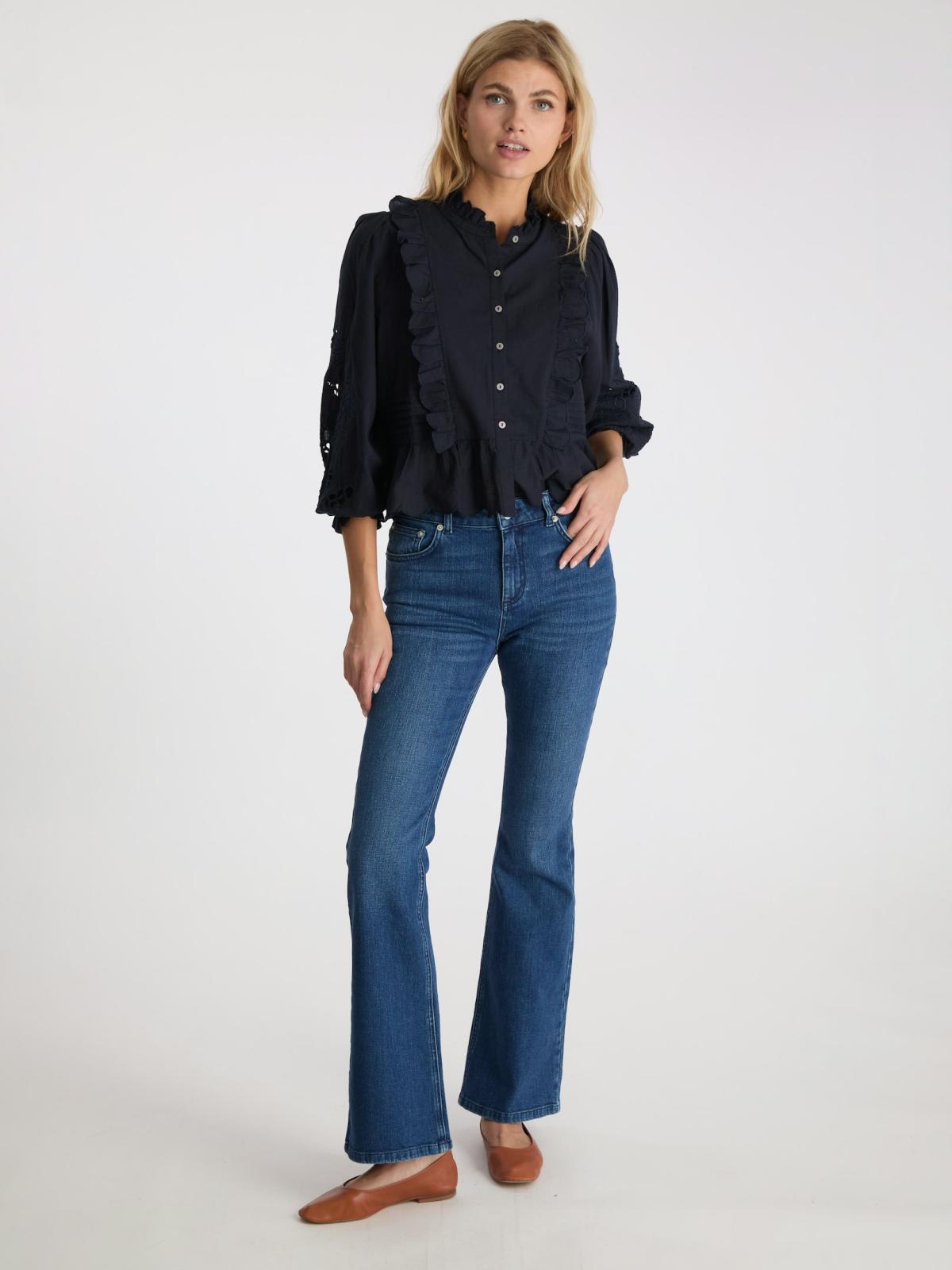 Neo Noir Georgina Denim Pants, Blue - 4