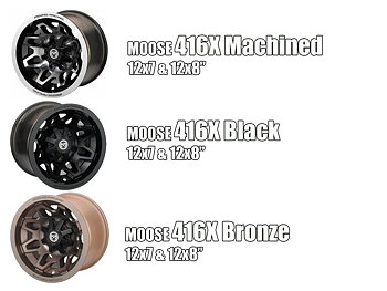 Hjulsats 6X6 Moose 416X fälg + Swamp Witch 28"