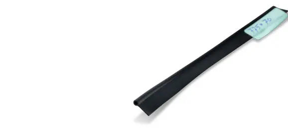 Kederlist svart 4mm