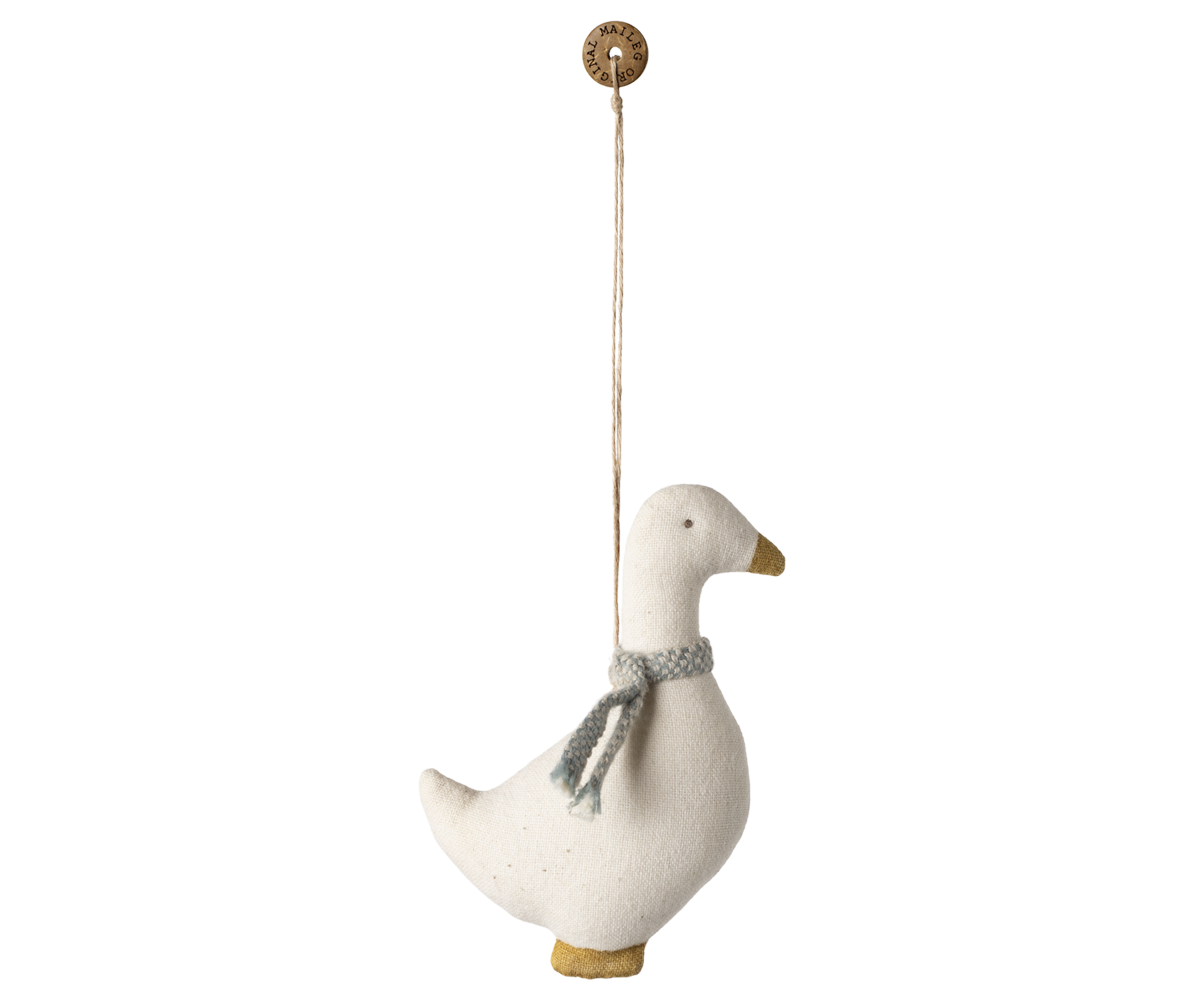 Maileg, Christmas, goose, blue