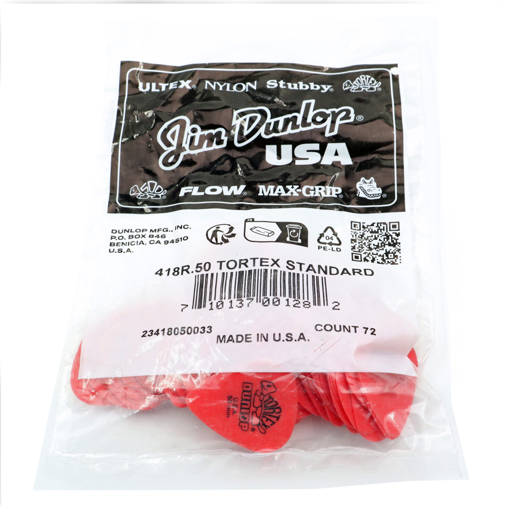 Dunlop Tortex Standard Plektrum 72-pack