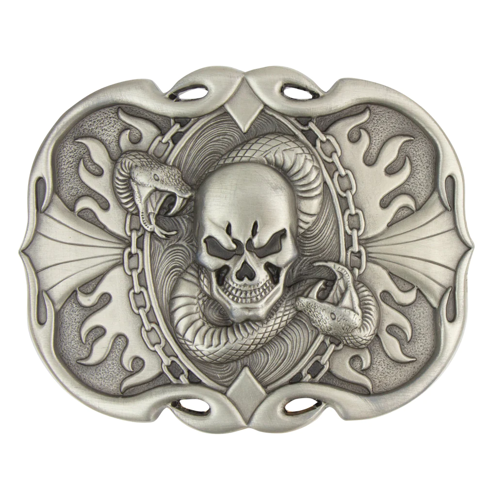 Bältesspänne Scull & Snake