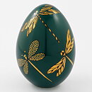 Gunvor Olin-Grönqvist (1994) Green Egg with Golden Dragonfly Decor 13 cm 