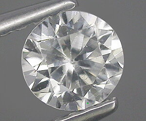 Piedra preciosa de circón blanco suelto natural de corte redondo de 5,9 mm y 0,99 ct de máxima calidad