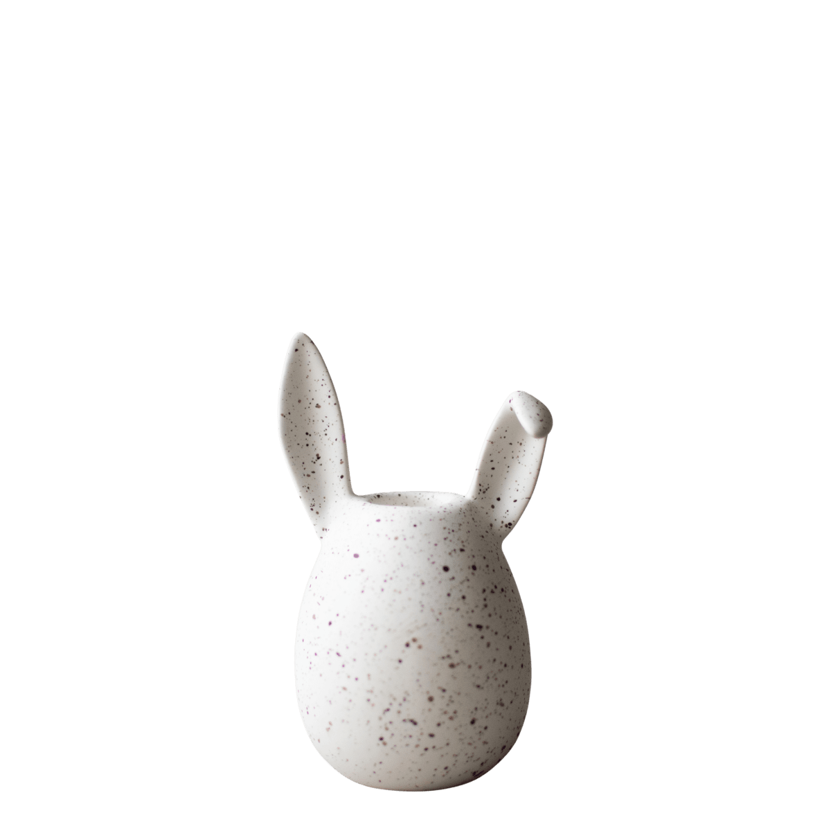 Rabbit Candle Holder - White Dot - Kanin - Ljusstake - Prickig - 13x6,5 cm - DBKD - 5