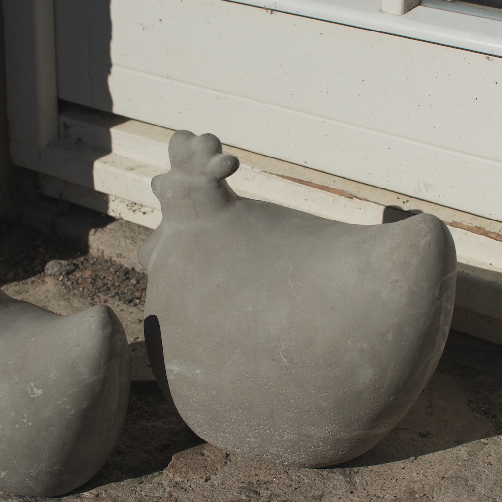 Concrete Hen - Large - Höna - Betong - DBKD - 8