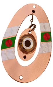 69mm lockblänke med ögonblink perfekt för regnbågs och rödings pimpelfiske