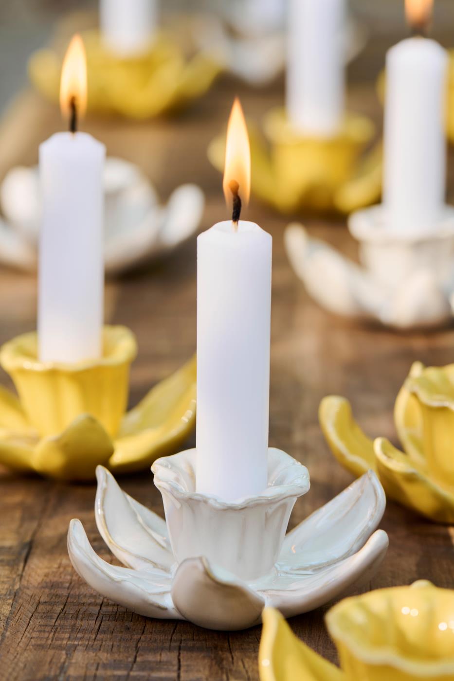 Ljusstake Påsklilja Creme
