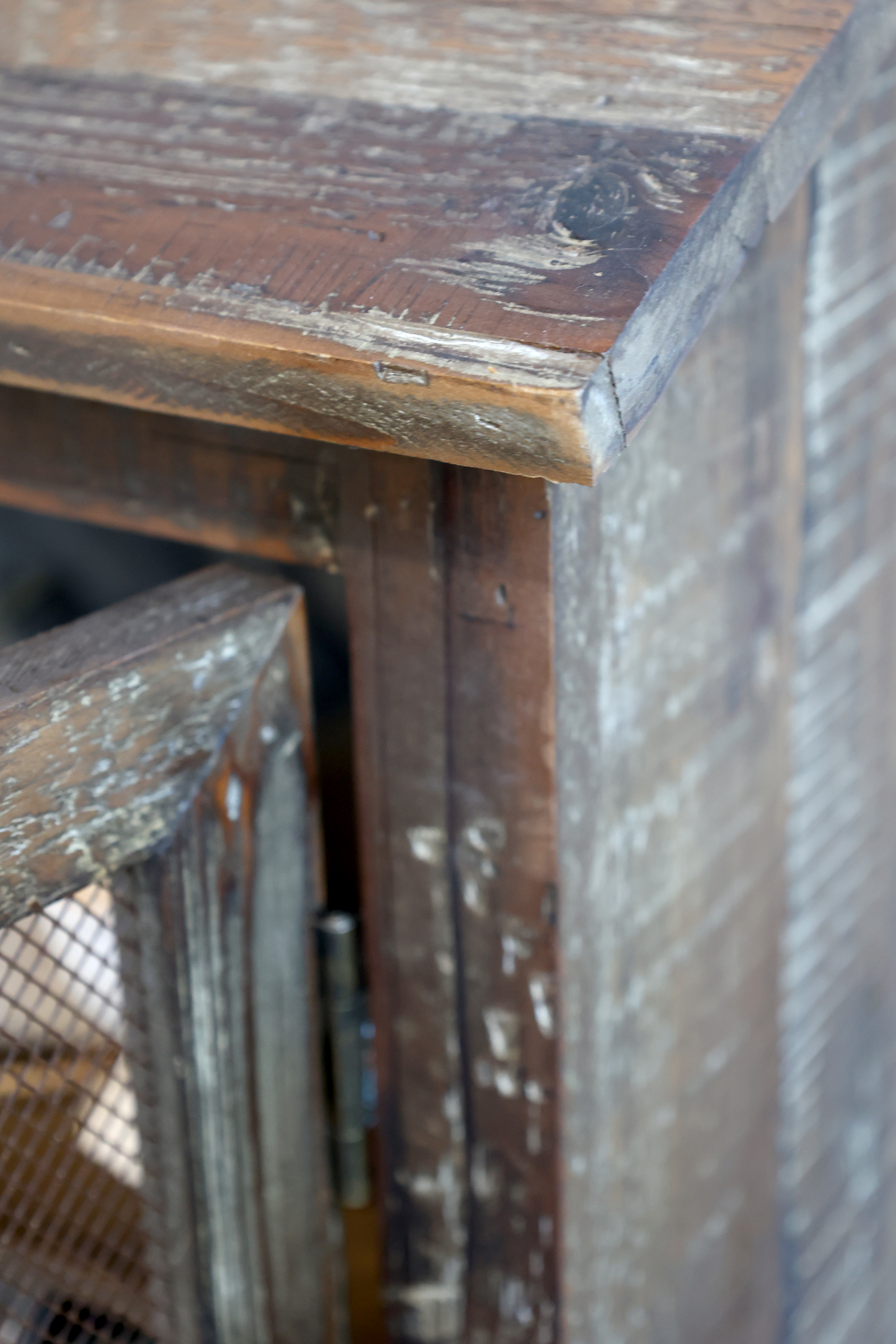 Fly Cabinet made of Recycled Wood - H42/L52/W34 cm - Natural - 6