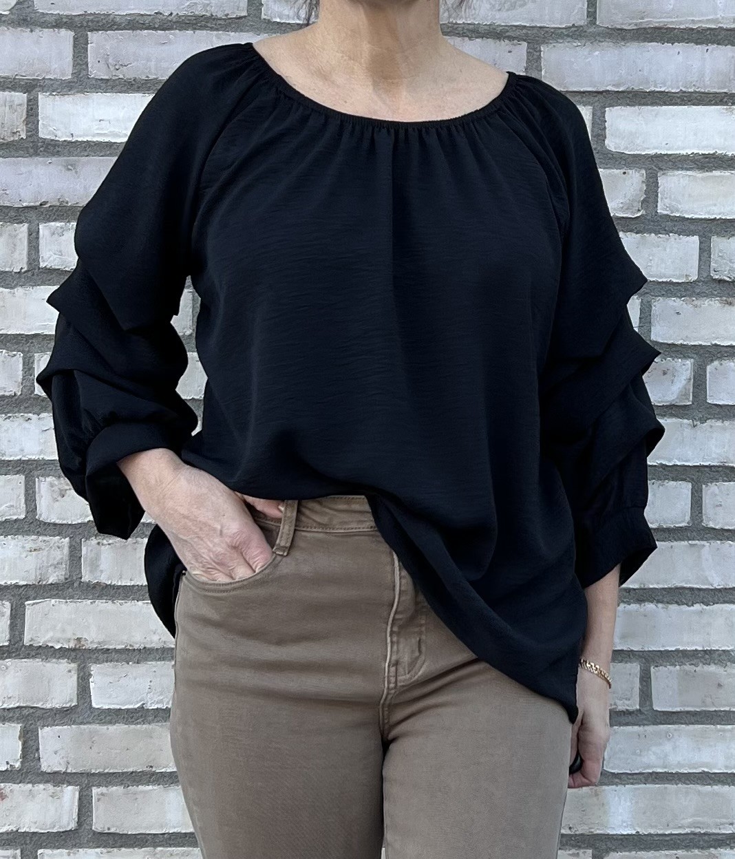 Cosy House Blus Wilma Svart