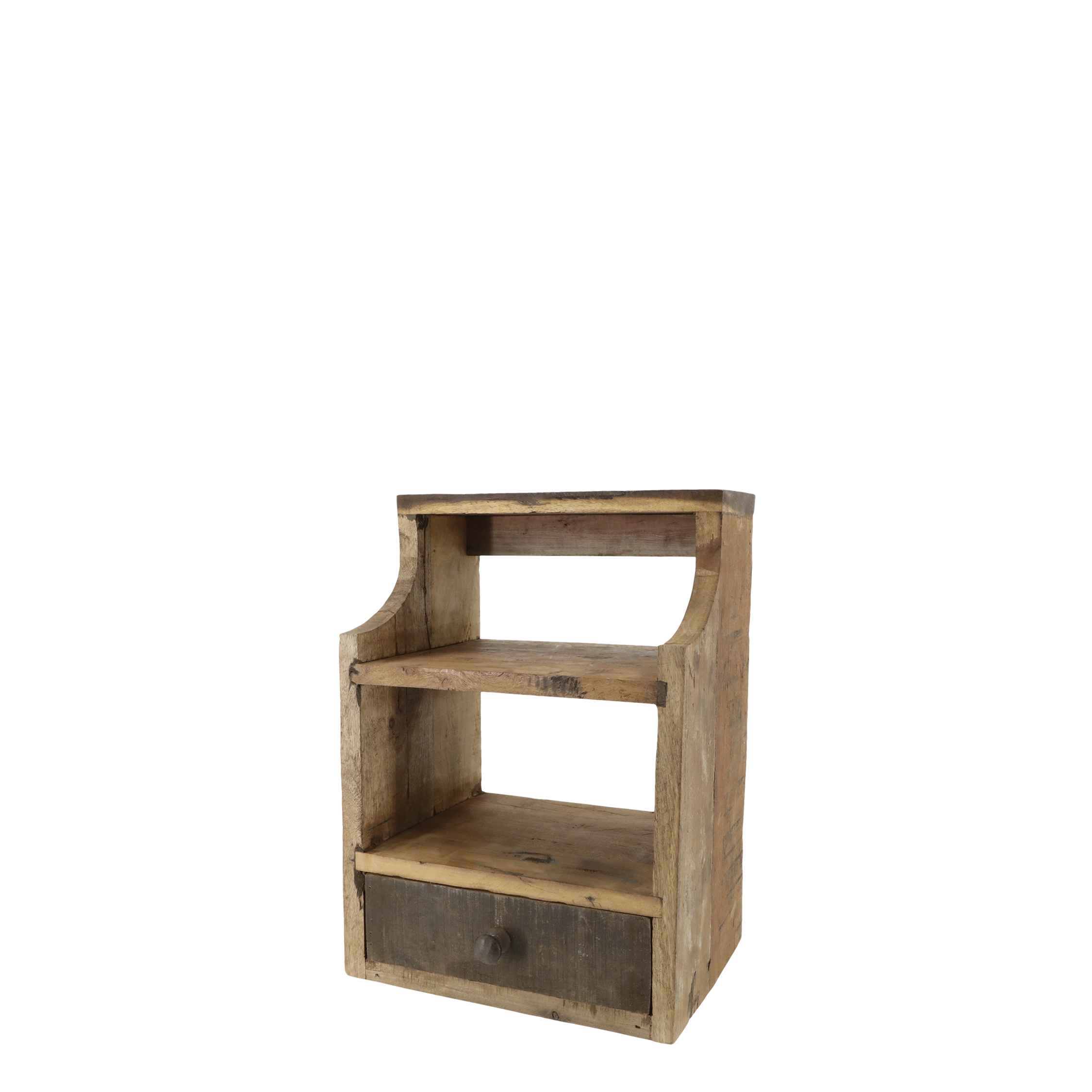 Grimaud Wall Cabinet - Wall Cabinet - 2 shelves and 1 drawer - H43/L30/W23 cm - Natural - 2