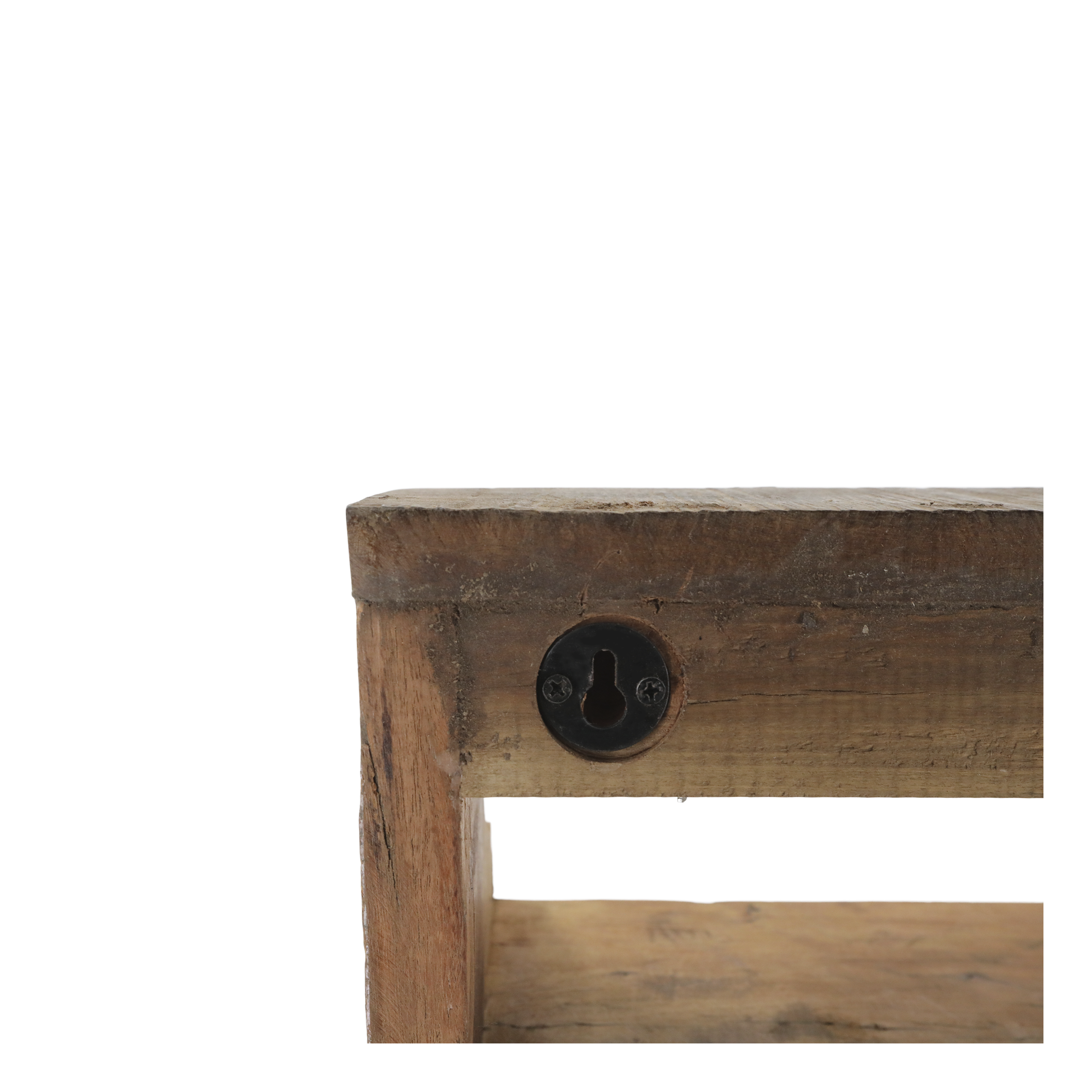Grimaud Wall Cabinet - Wall Cabinet - 2 shelves and 1 drawer - H43/L30/W23 cm - Natural - 3