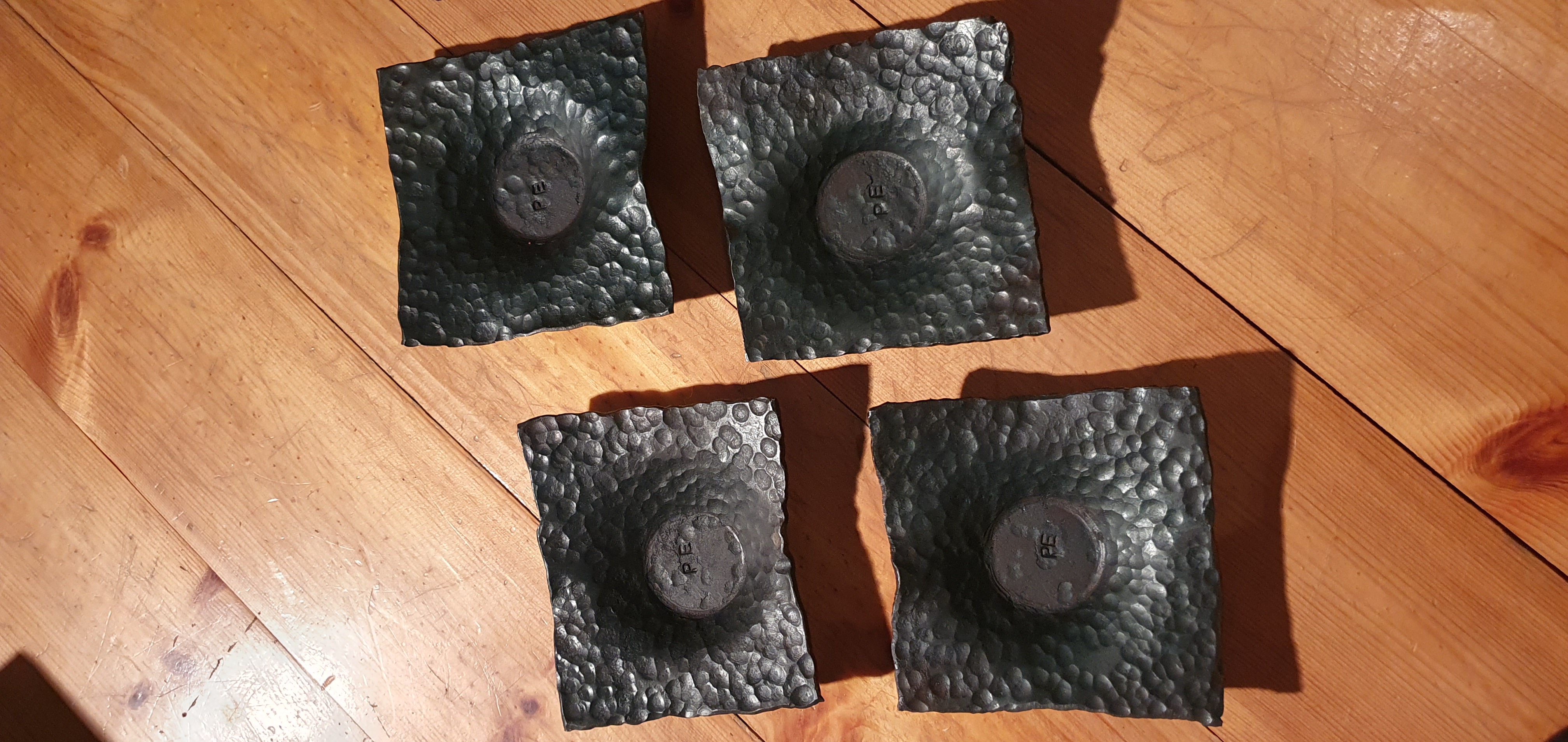 Värmeljushållare med hamrad yta 3-pack - 9