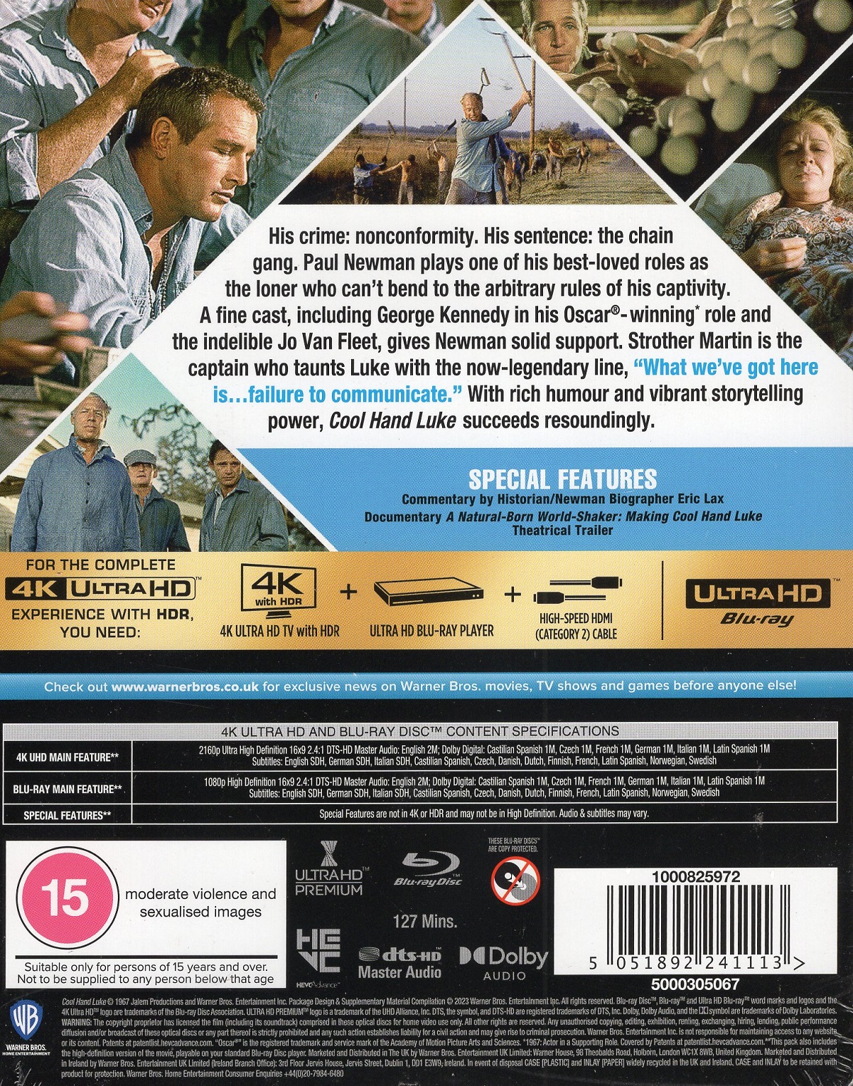 Cool Hand Luke (Steelbook) (4K Ultra HD + Blu-ray) - 2